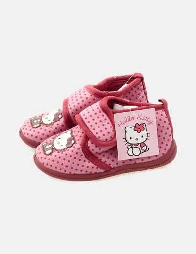 Sanrio Zapatilla de casa rosa dots