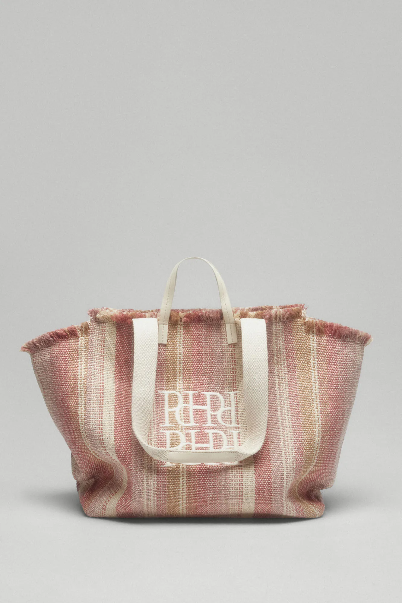 Striped shopper bag