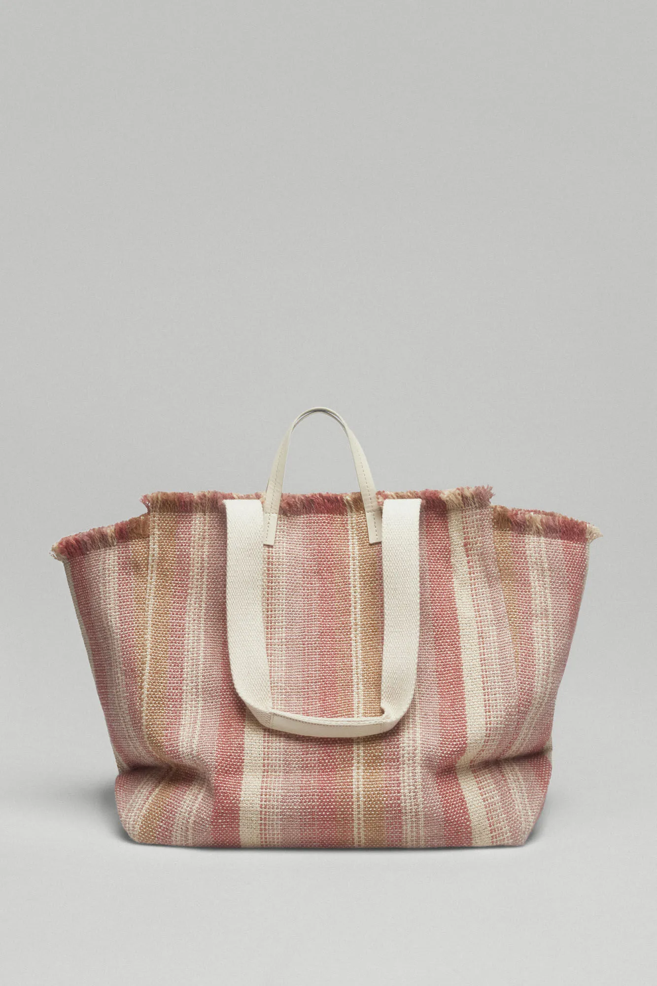 Striped shopper bag