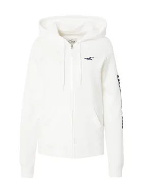 Sudadera con cremallera 'TECH' HOLLISTER en Blanco