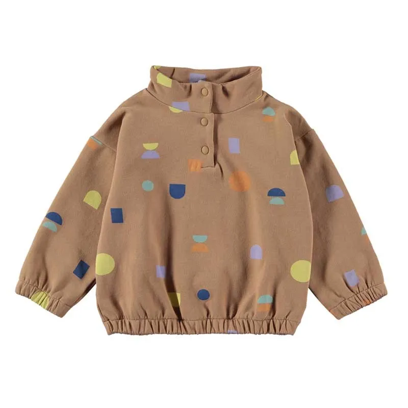 Sudadera geo blocks con falda felpa geo blocks de Baby Clic