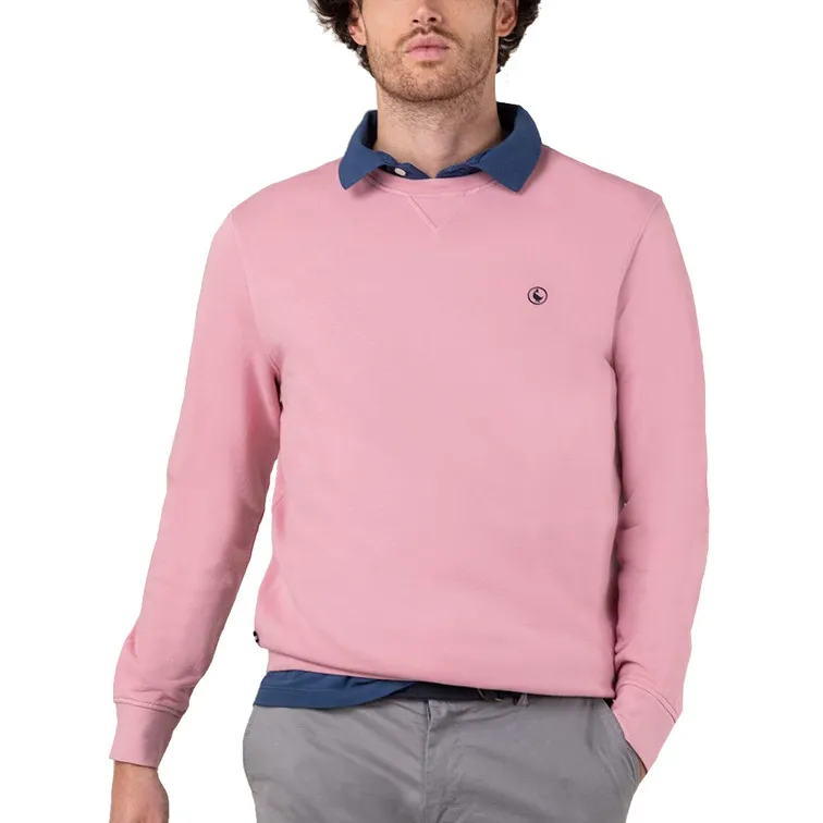 SUDADERA HOMBRE  GANSO SUDADERA CUELLO CAJA ROSA