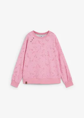 Sudadera Rosa frambuesa de flores