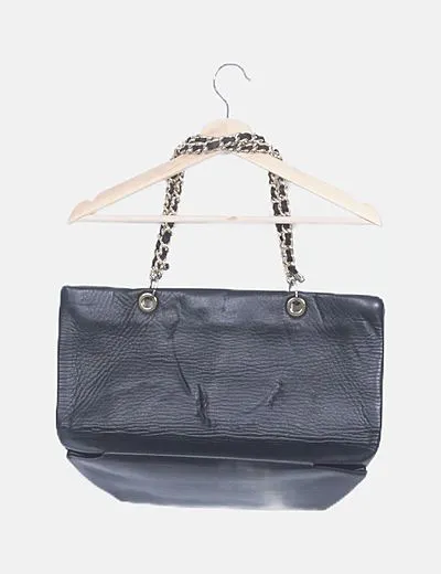 Wonder bag Bolso shopper negro con cadena