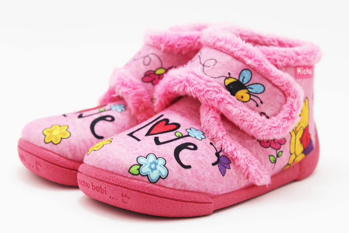 Zapatillas casa respetuosas niña estampado