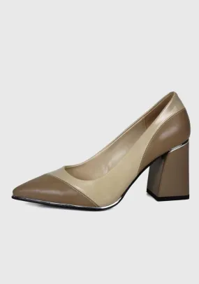 Zapato Cuero Anaelle Beige