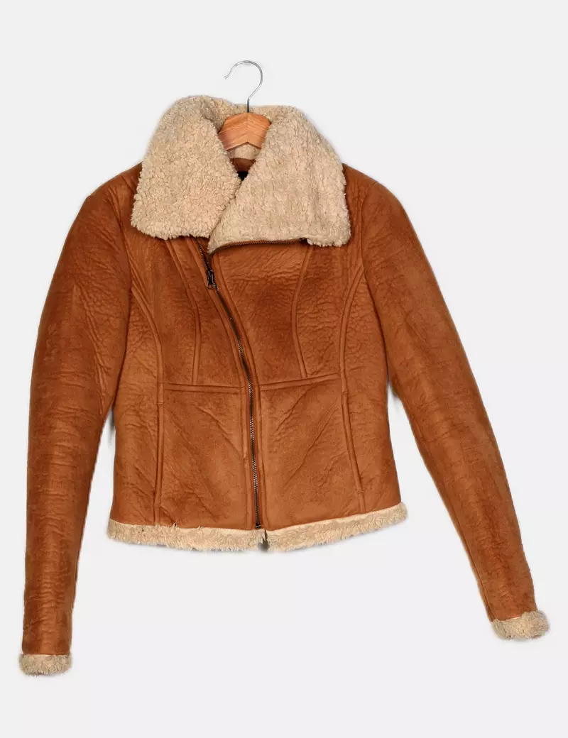 Zara Chaqueta biker De pelliza