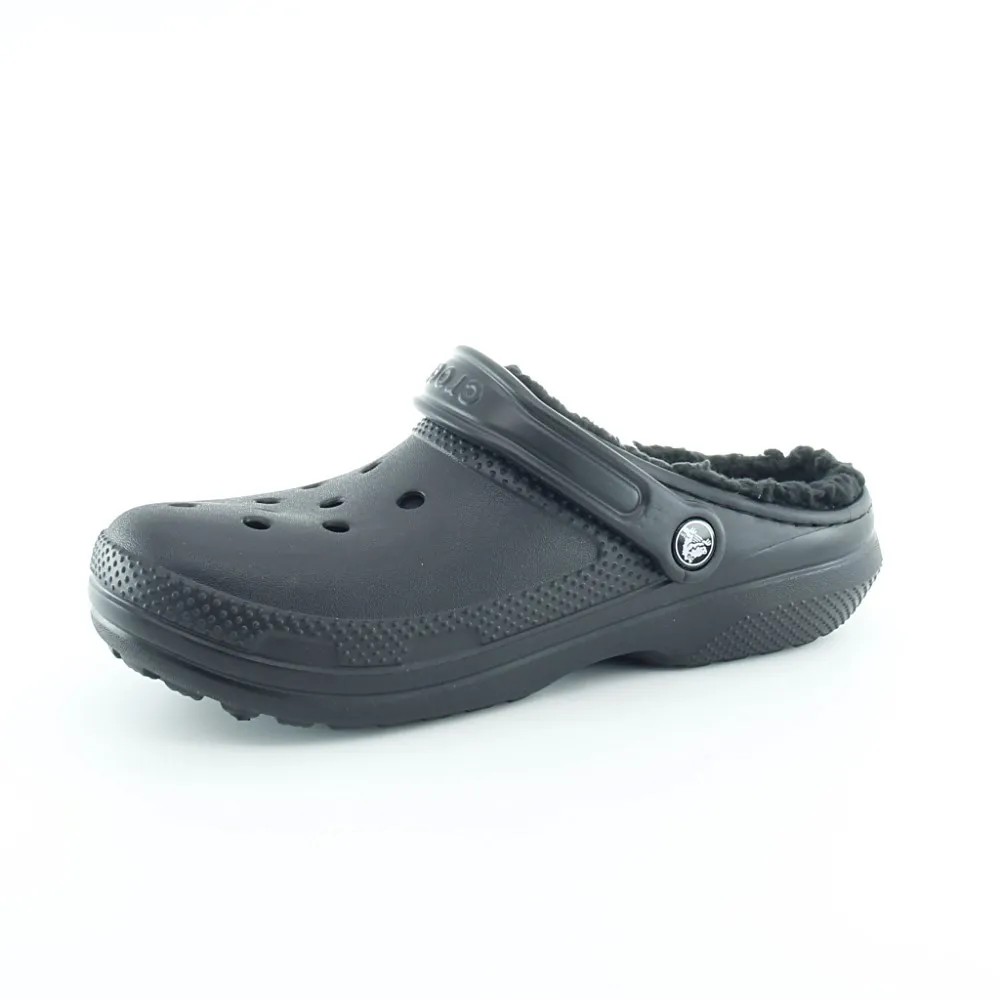 Zuecos forrados Crocs Classic Lined Negro.